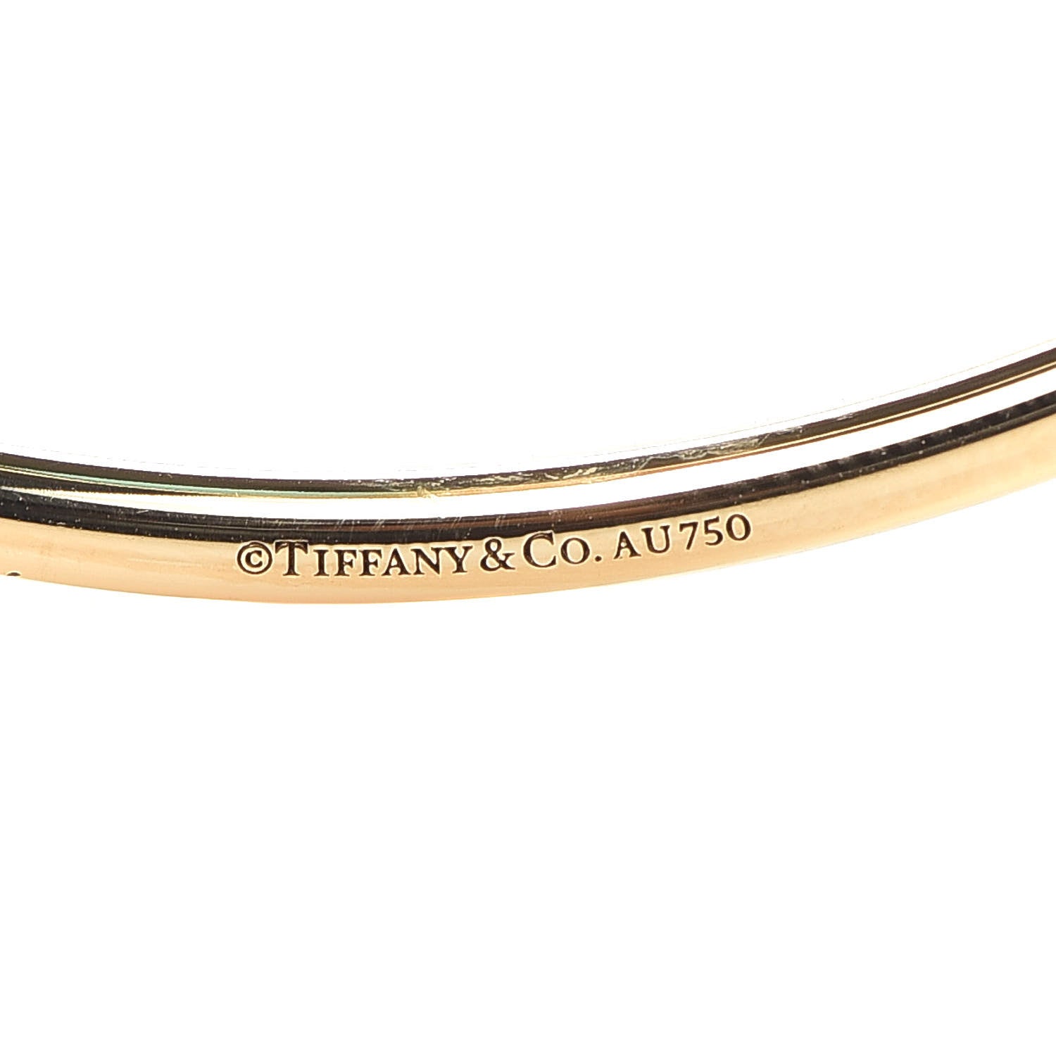 Tiffany 18K Yellow Gold Amazonite 8mm HardWear Ball Bypass Bracelet 4 of 5