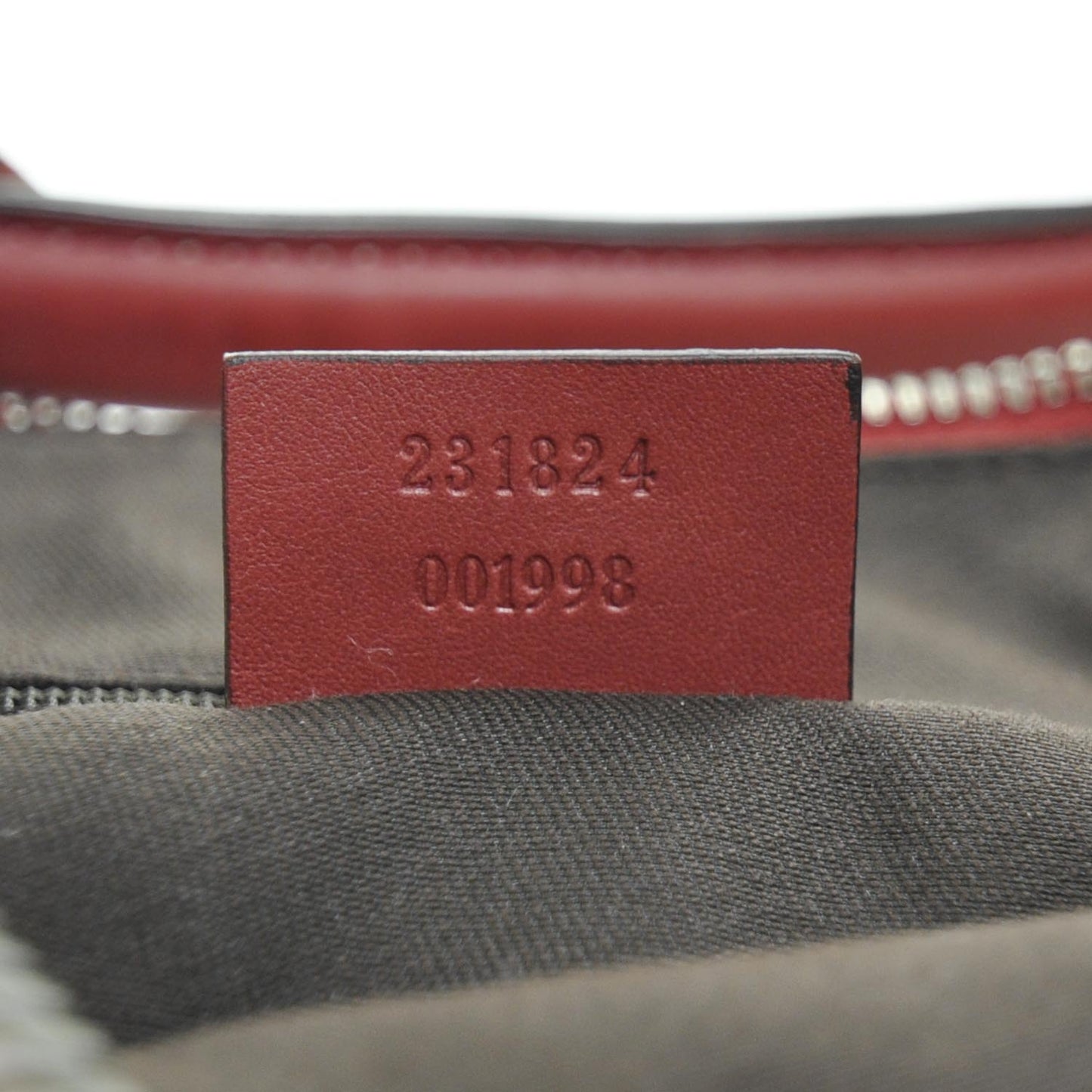 Guccissima Leather Hobo Red
