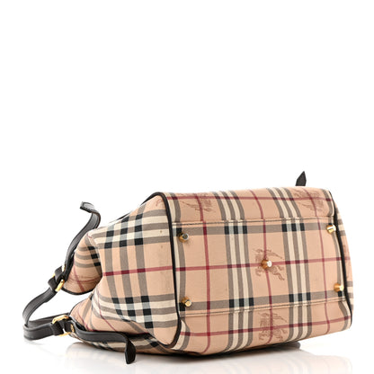 Burberry Haymarket Check Small Canterbury Tote Brown 4 of 19