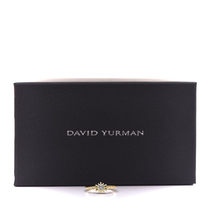 David Yurman 18K Yellow Gold Diamond 2mm Starburst Ring 51.9 6 6 of 6