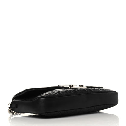 Christian Dior Lambskin Cannage New Lock Pouch Black 4 of 9