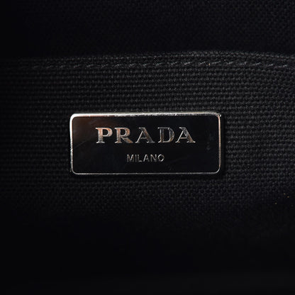 Prada Canvas Leopard Print Small Tote Miele 7 of 13