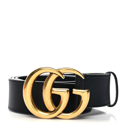 Gucci Calfskin Double G 40mm Belt 80 32 Black 1 of 5