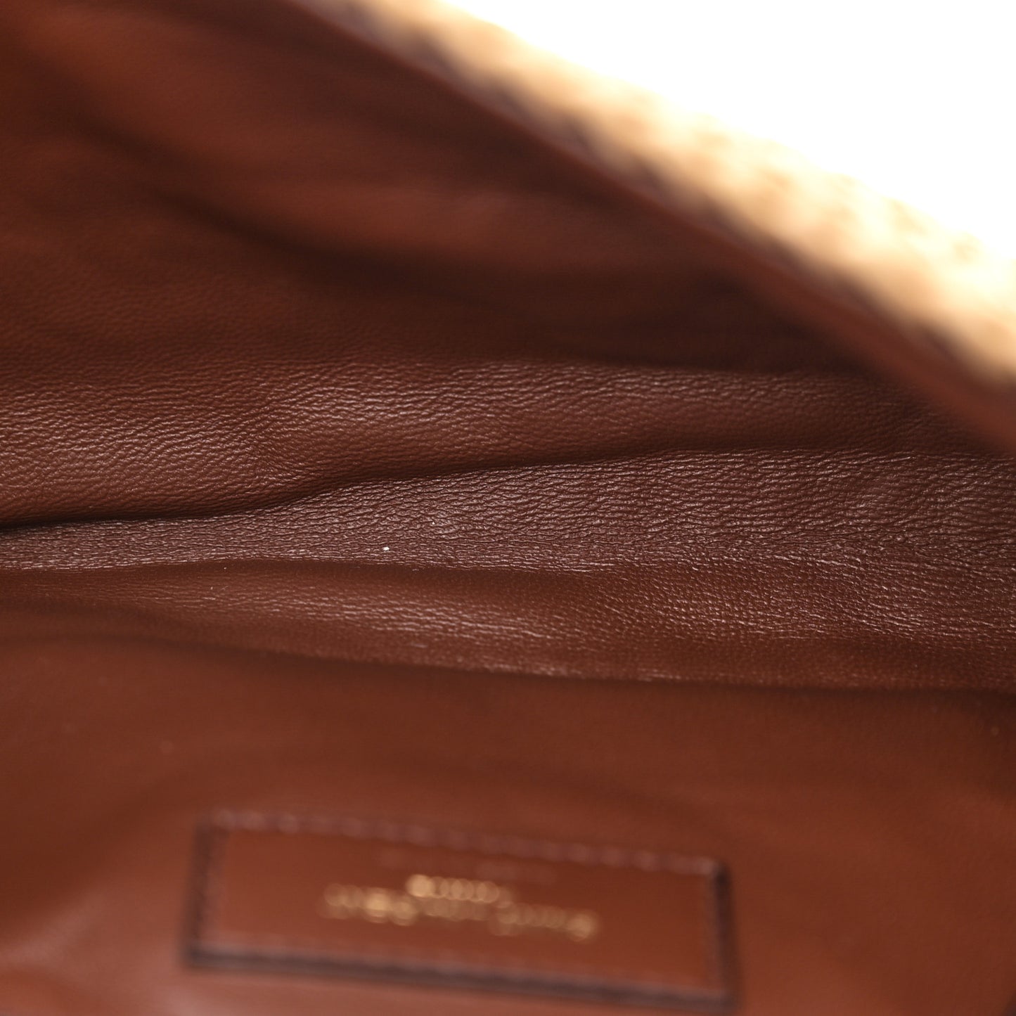 Raffia Monogram Tassel Kate 99 Dark Nude