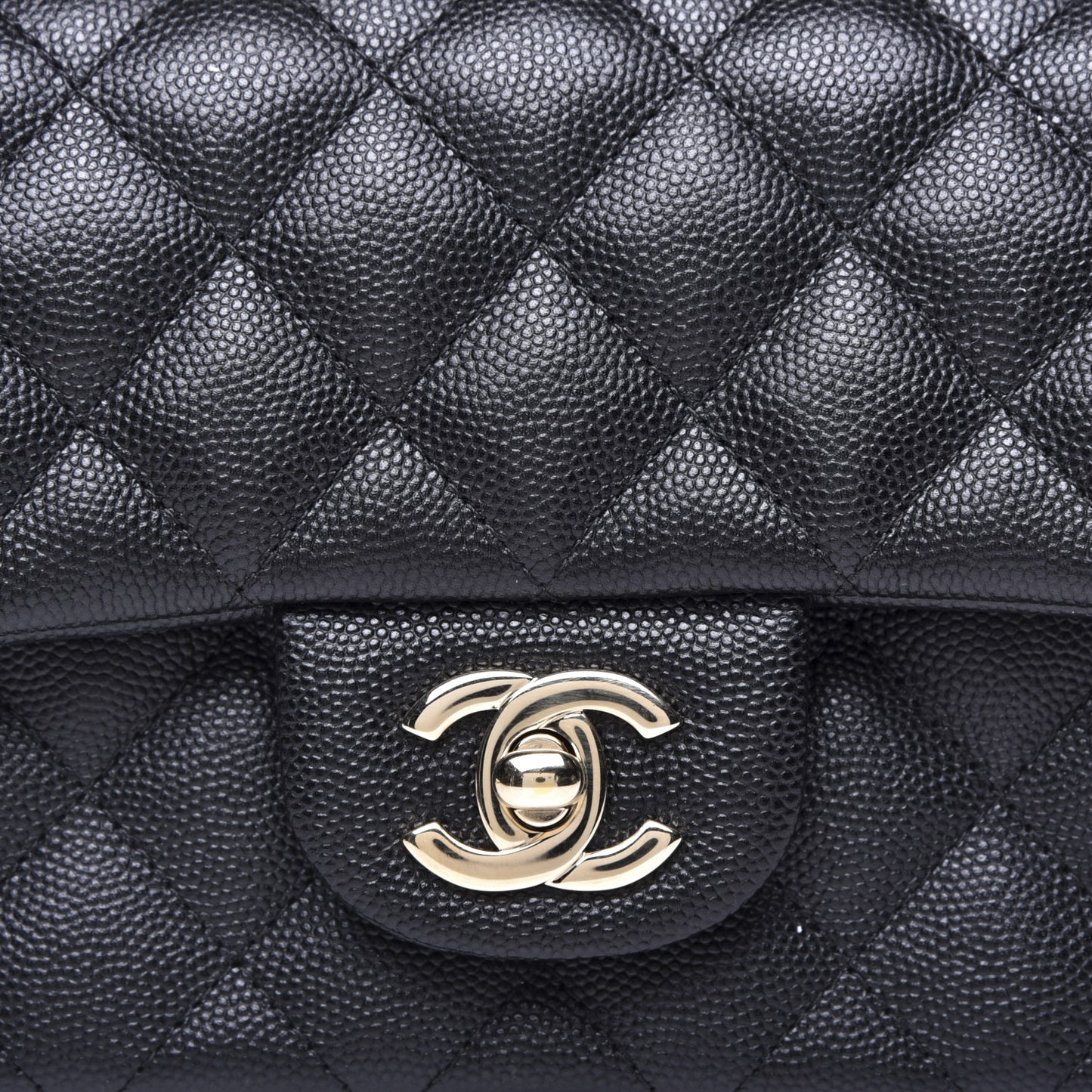 Caviar Quilted Mini Rectangular Flap Black