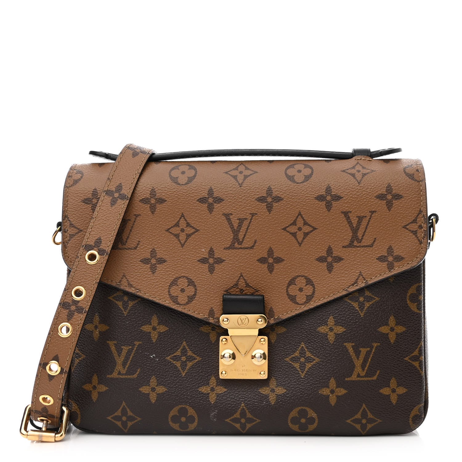 studio image of louis vuitton monogram reverse pochette metis FASHIONPHILE