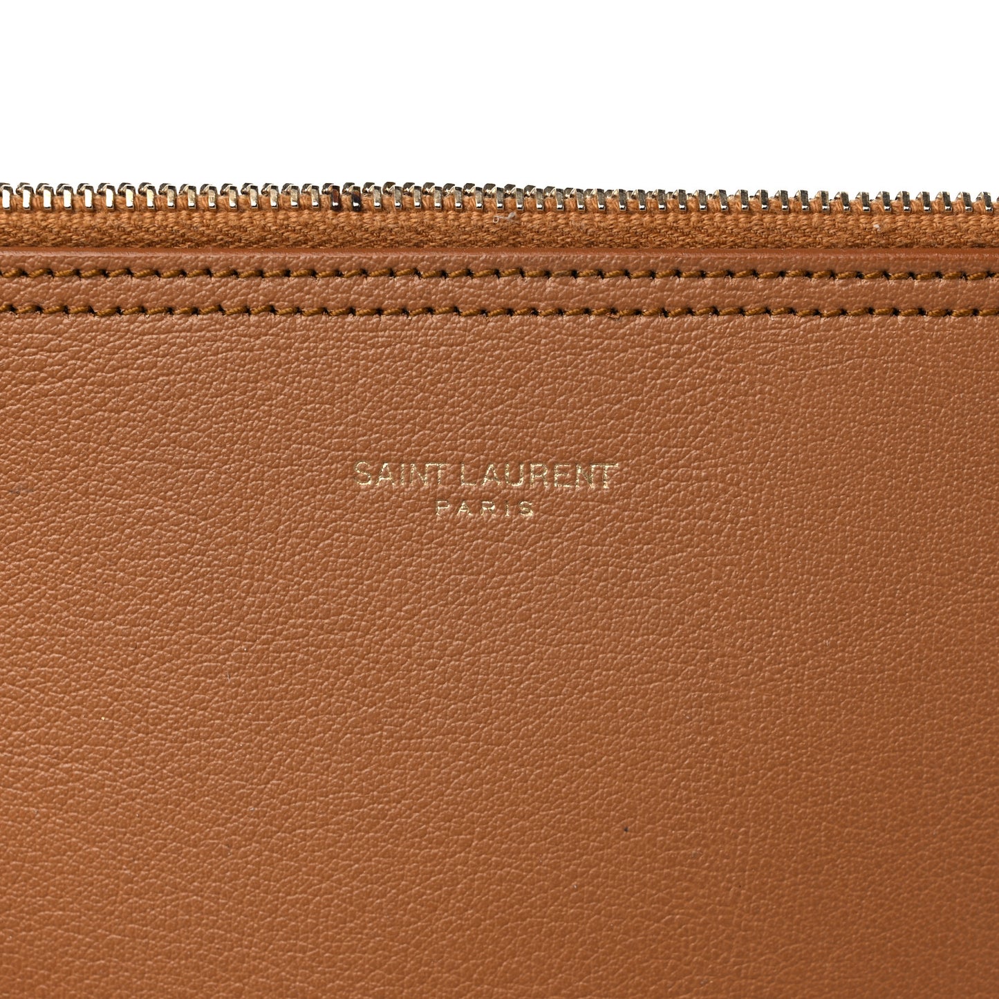 Calfskin Large Shopping Tote Dark Tan