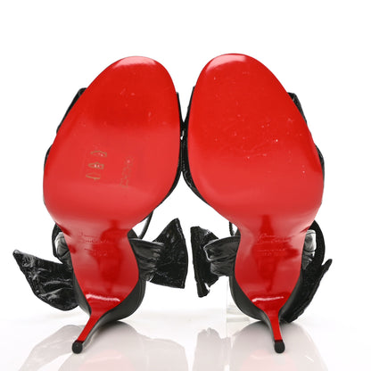 Christian Louboutin Shiny Nappa Marylineska 100 Sandals 35.5 Black 5 of 7