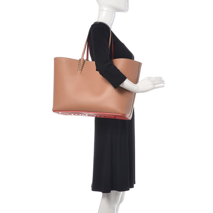 Christian Louboutin Calfskin Spikes East West Cabata Tote Nude 2 of 10