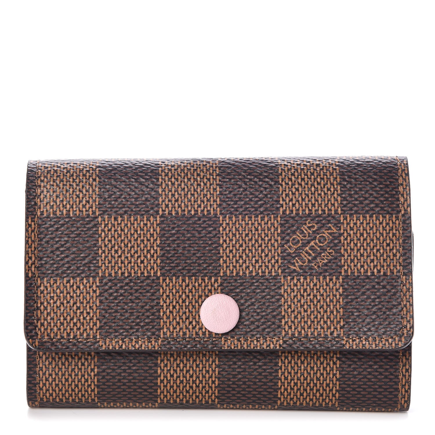 Louis Vuitton Damier Ebene Multicles 6 Key Holder Rose Ballerine 1 of 10