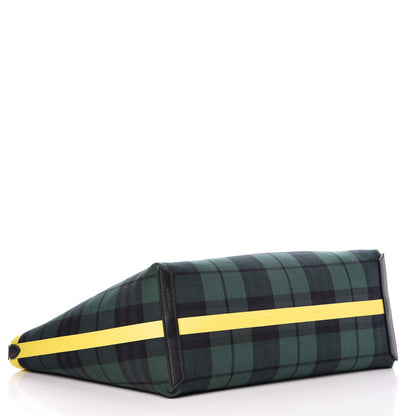 Burberry Vintage Check Medium The Giant Reversible Tote Racing Green Cobalt Blue 7 of 13