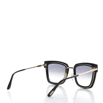 Tom Ford Acetate Lara Sunglasses TF573 Black 4 of 8