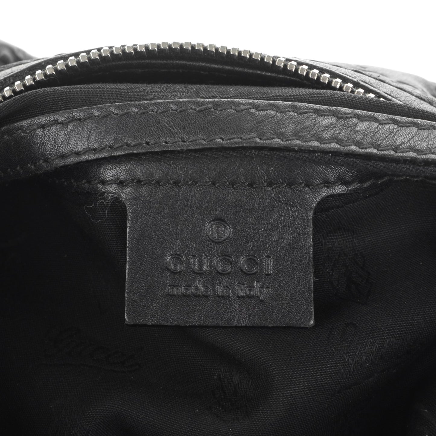 Guccissima Large GG Twins Hobo Black