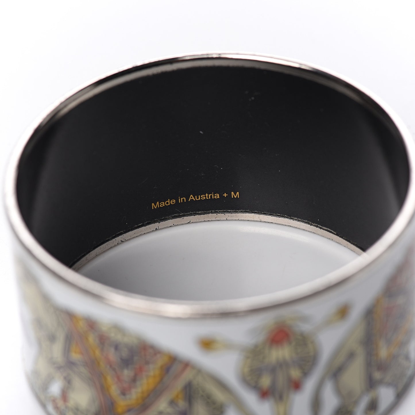 Enamel Printed Elephant Torana Extra Wide Bracelet 62