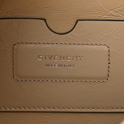 Givenchy Creased Patent Calfskin Medium ID Flap Beige 6 of 9