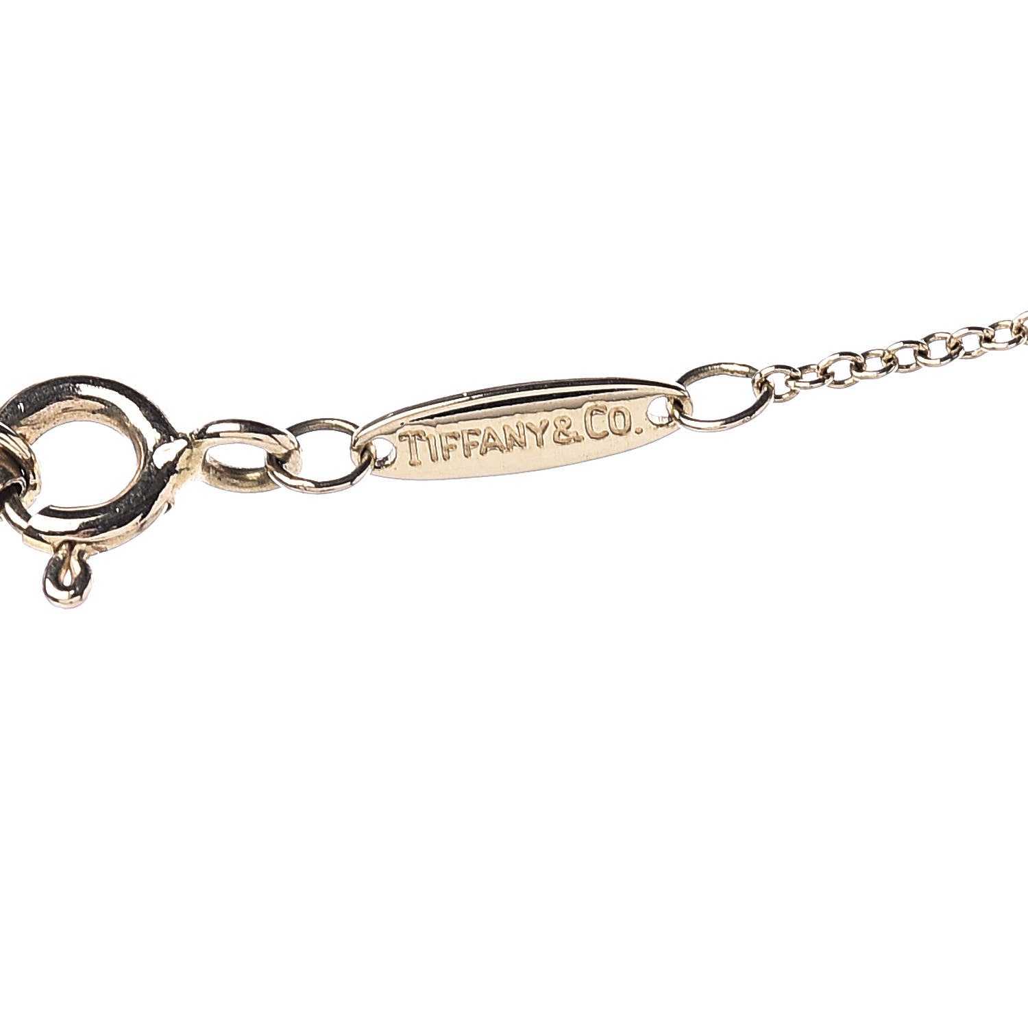 Tiffany 18K Yellow Gold 12mm Elsa Peretti Cross Pendant Necklace 6 of 7