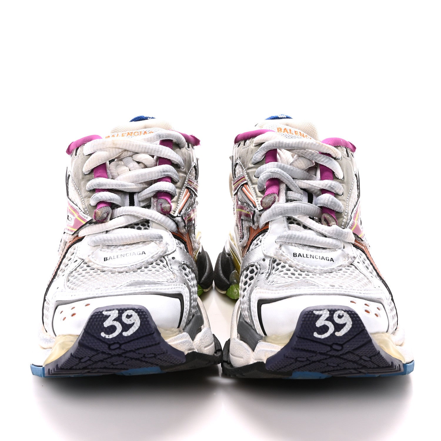 Balenciaga Mesh Rubber Womens Runner Sneakers 39 Multicolor 3 of 8