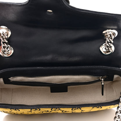 Gucci Monogram Multicolor Matelasse Diagonal Small GG Marmont Shoulder Bag Green Blue Yellow Light Blue Pink 5 of 10