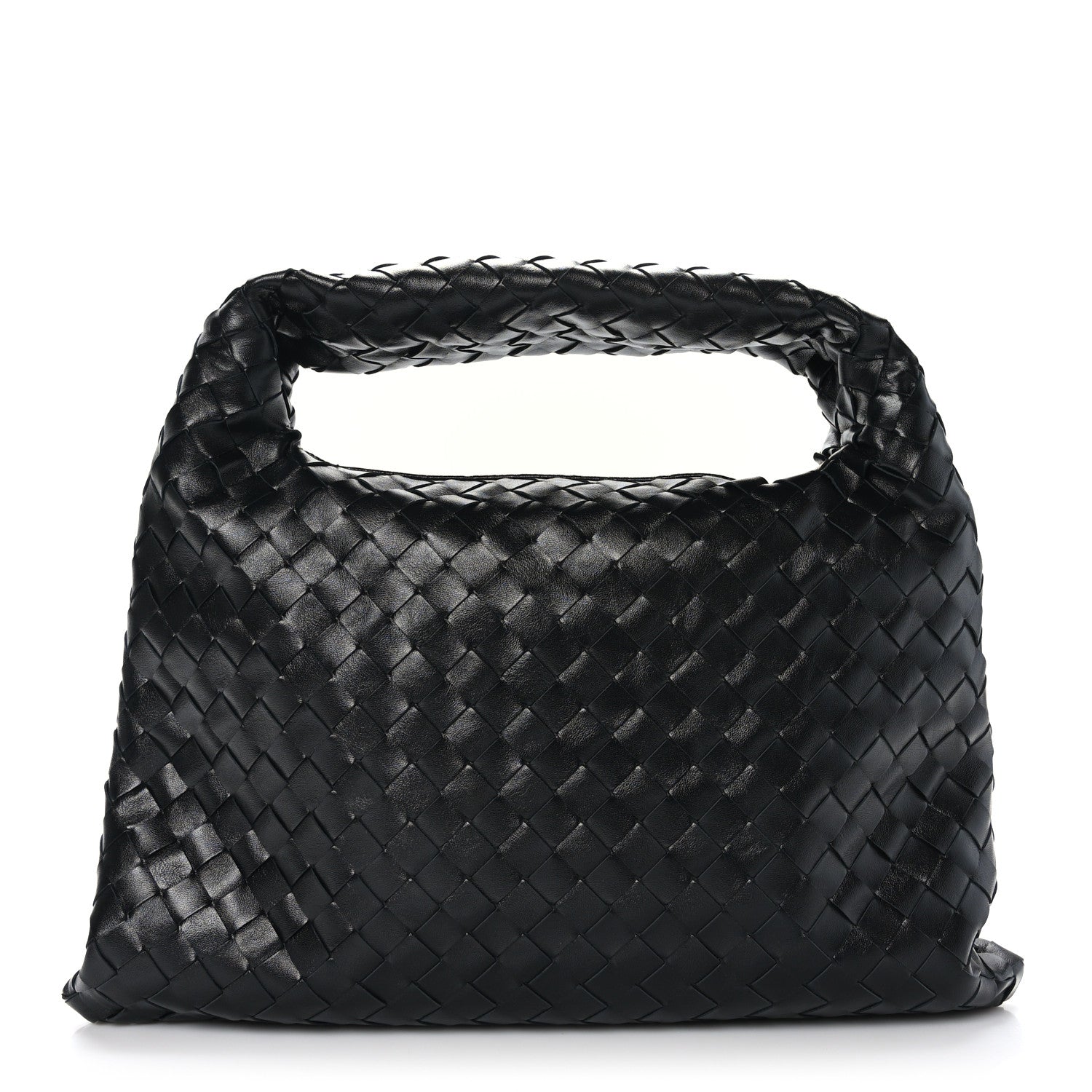 Bottega Veneta Calfskin Intrecciato Small Hop Black 1 of 8