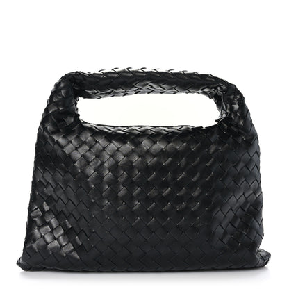 Bottega Veneta Calfskin Intrecciato Small Hop Black 1 of 8
