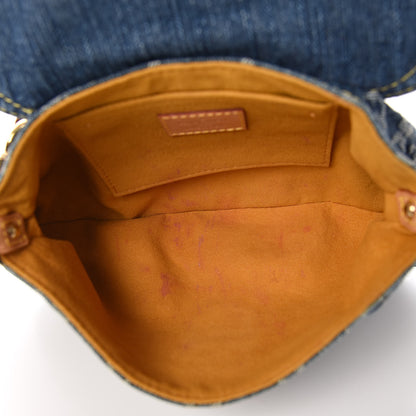 Louis Vuitton Monogram Denim Mini Pleaty Blue 5 of 11