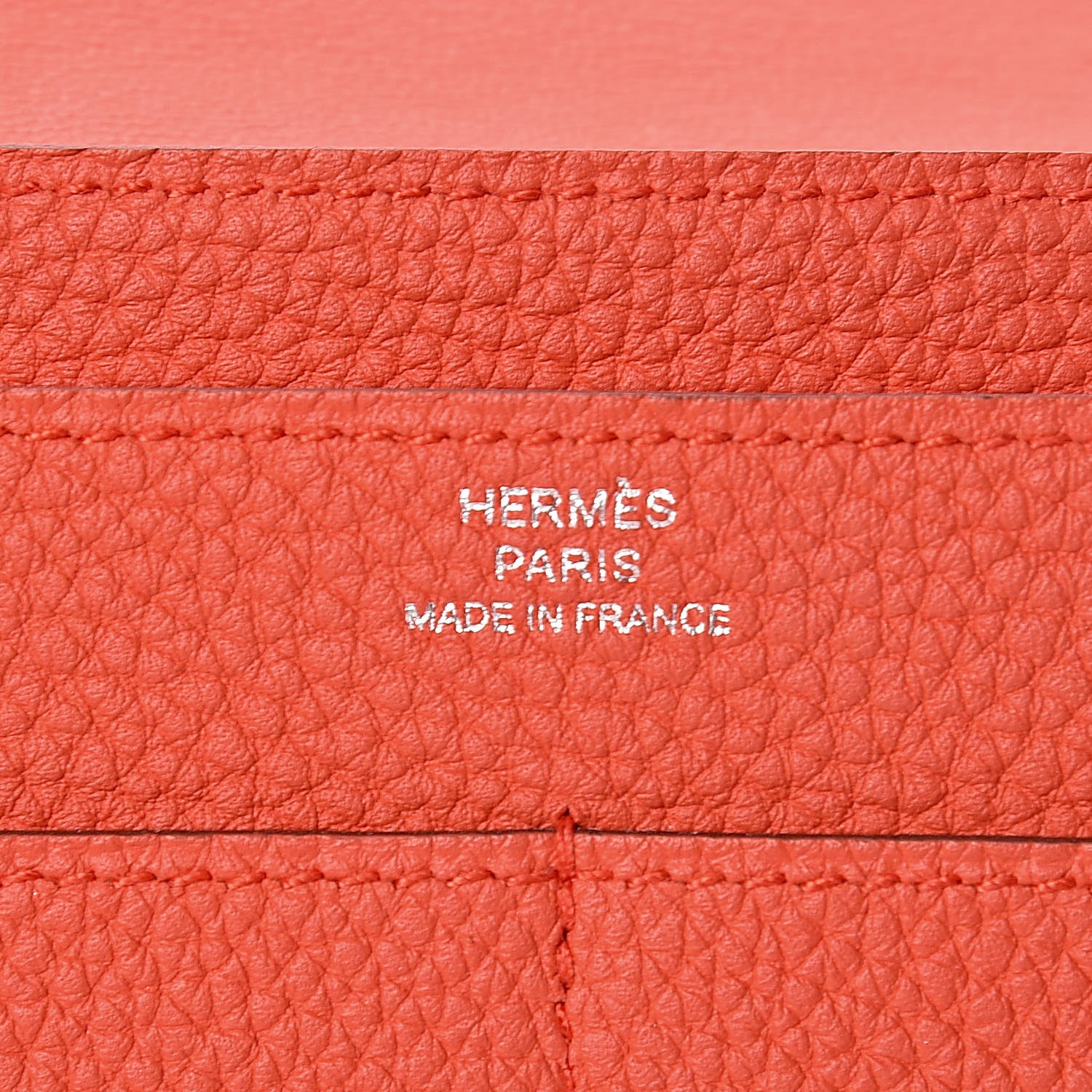 Hermes Togo Dogon Duo Wallet Capucine 8 of 9