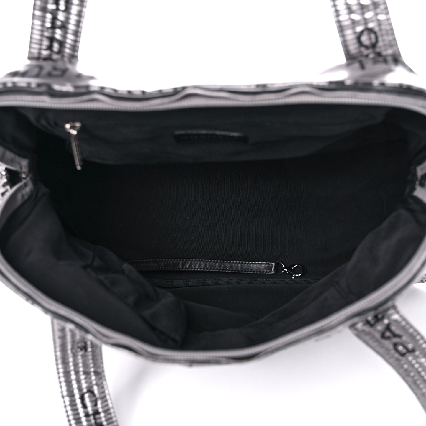 Lacquered Canvas Medium Unlimited Tote Argent Fonce