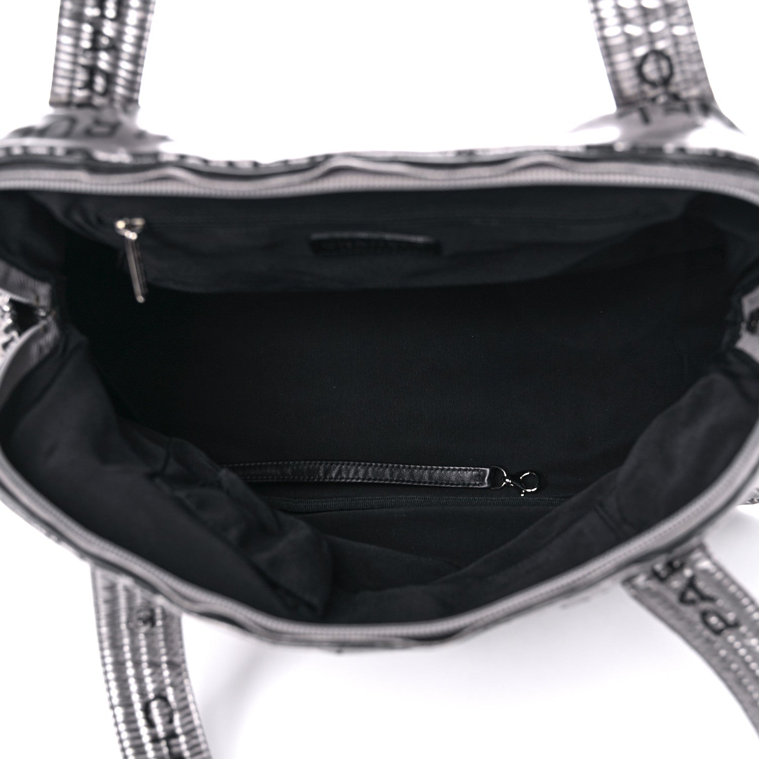 Chanel Lacquered Canvas Medium Unlimited Tote Argent Fonce 5 of 12