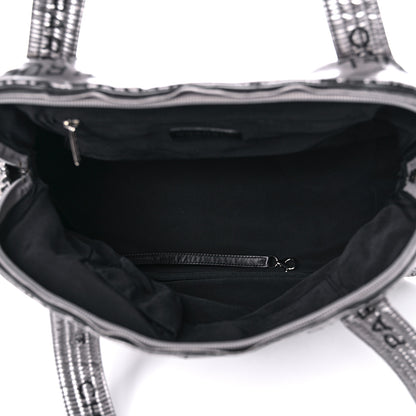 Chanel Lacquered Canvas Medium Unlimited Tote Argent Fonce 5 of 12