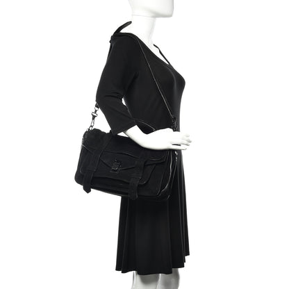Proenza Schouler Suede Medium PS1 Satchel Black 2 of 11
