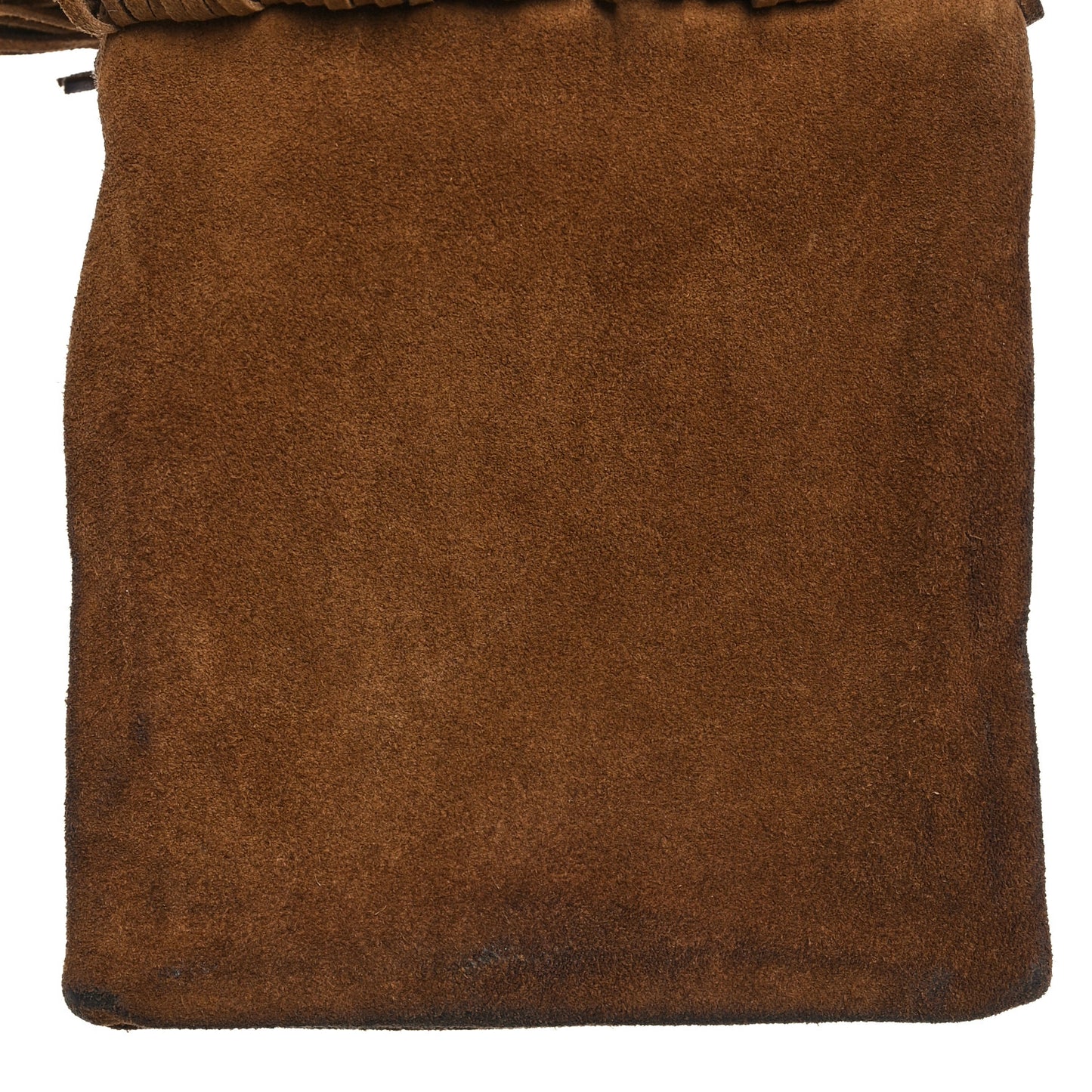 Suede Calfskin Small Grace Fringed Hobo Bag Light Ocre