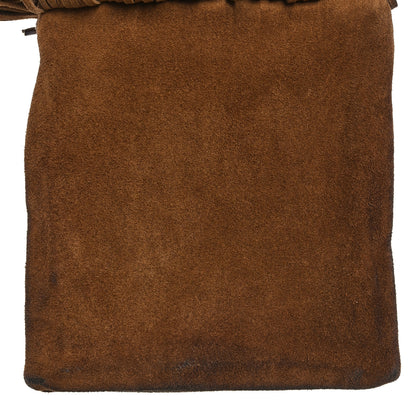 Saint Laurent Suede Calfskin Small Grace Fringed Hobo Bag Light Ocre 9 of 9