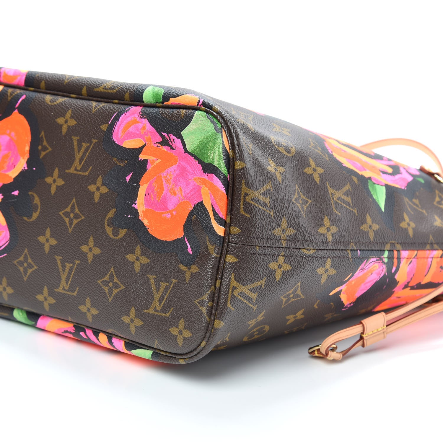 Louis Vuitton Monogram Roses Neverfull MM 9 of 9