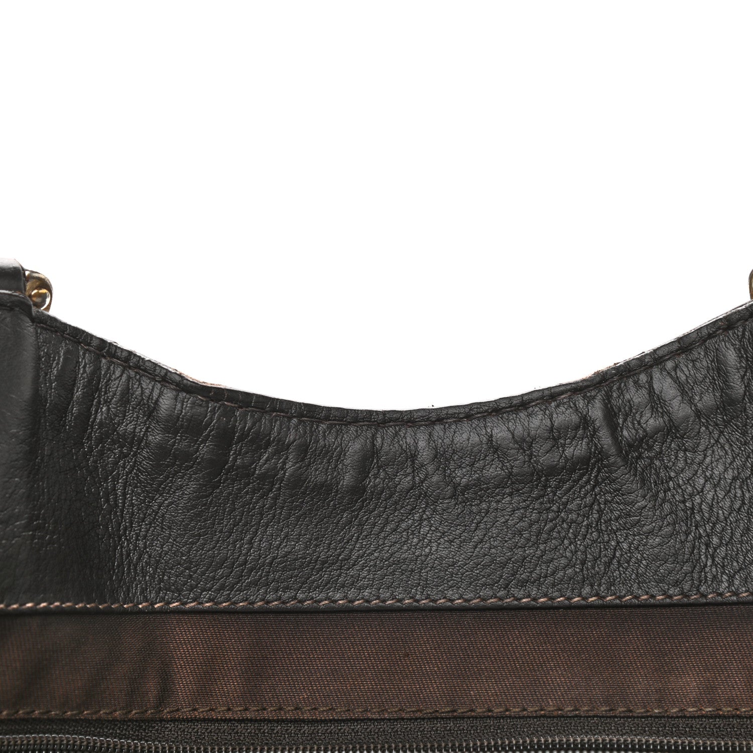 Gucci Monogram New Ladies Web Tote Dark Brown 10 of 11
