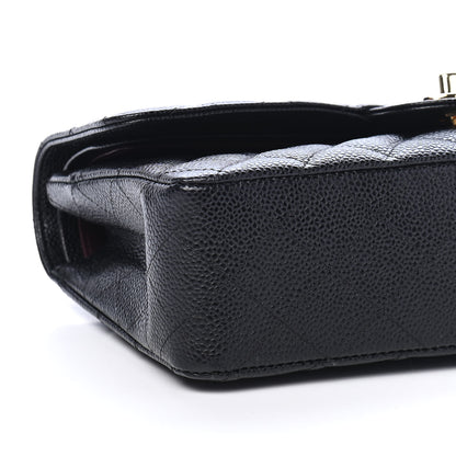 Chanel Caviar Quilted Medium Double Flap Black 8 of 9