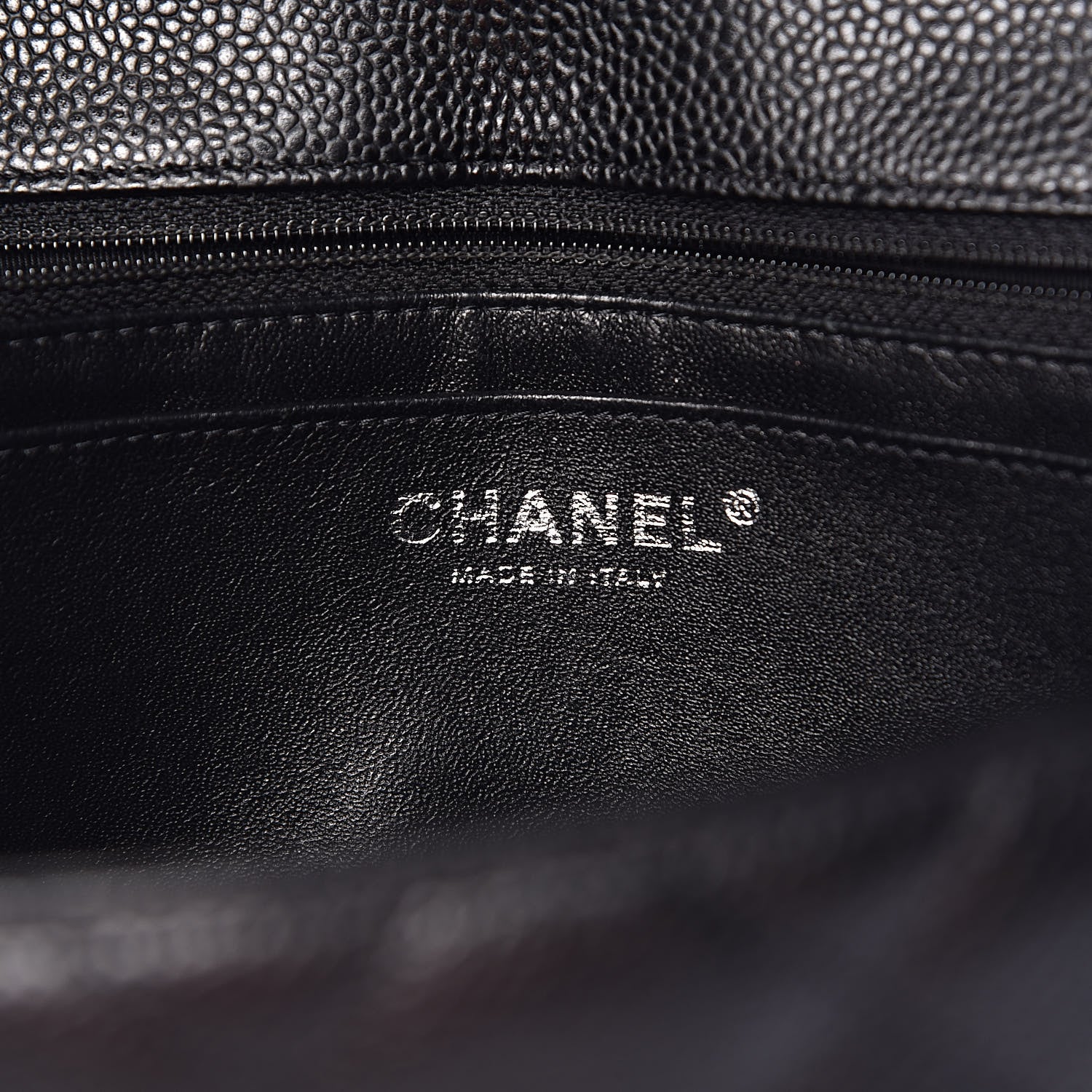 Chanel Caviar Quilted Jumbo Single Flap Black 6 of 11