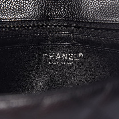 Chanel Caviar Quilted Jumbo Single Flap Black 6 of 11