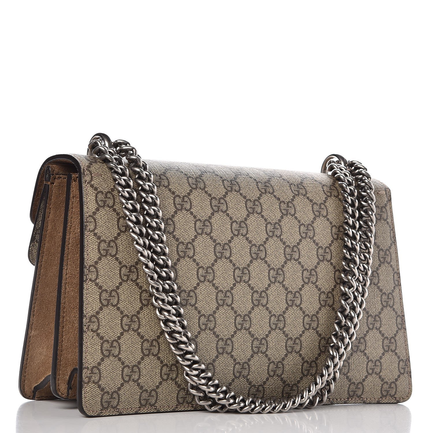 Gucci GG Supreme Monogram Small Dionysus Shoulder Bag Taupe 4 of 11