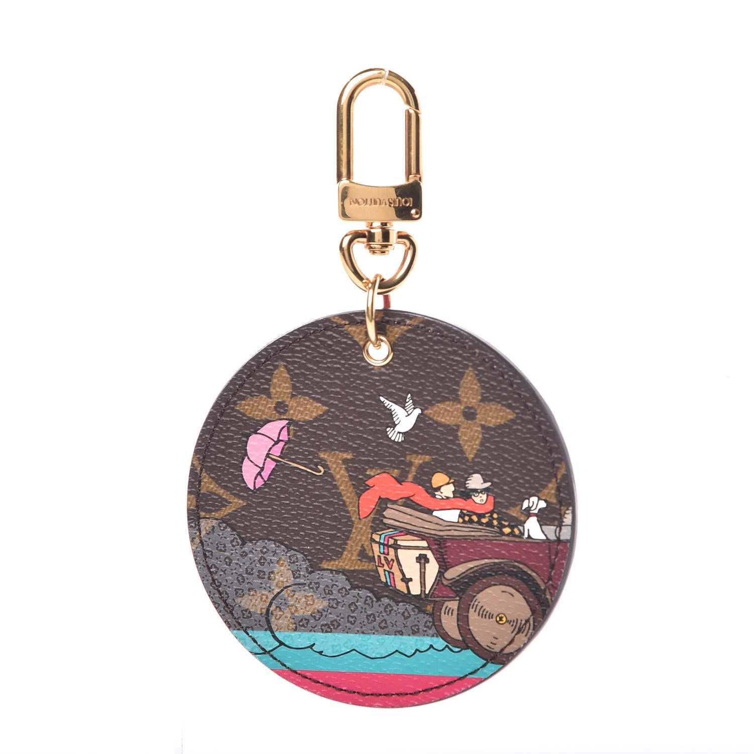 Louis Vuitton Monogram 2015 Christmas Animation Bag Charm Key Ring 1 of 3