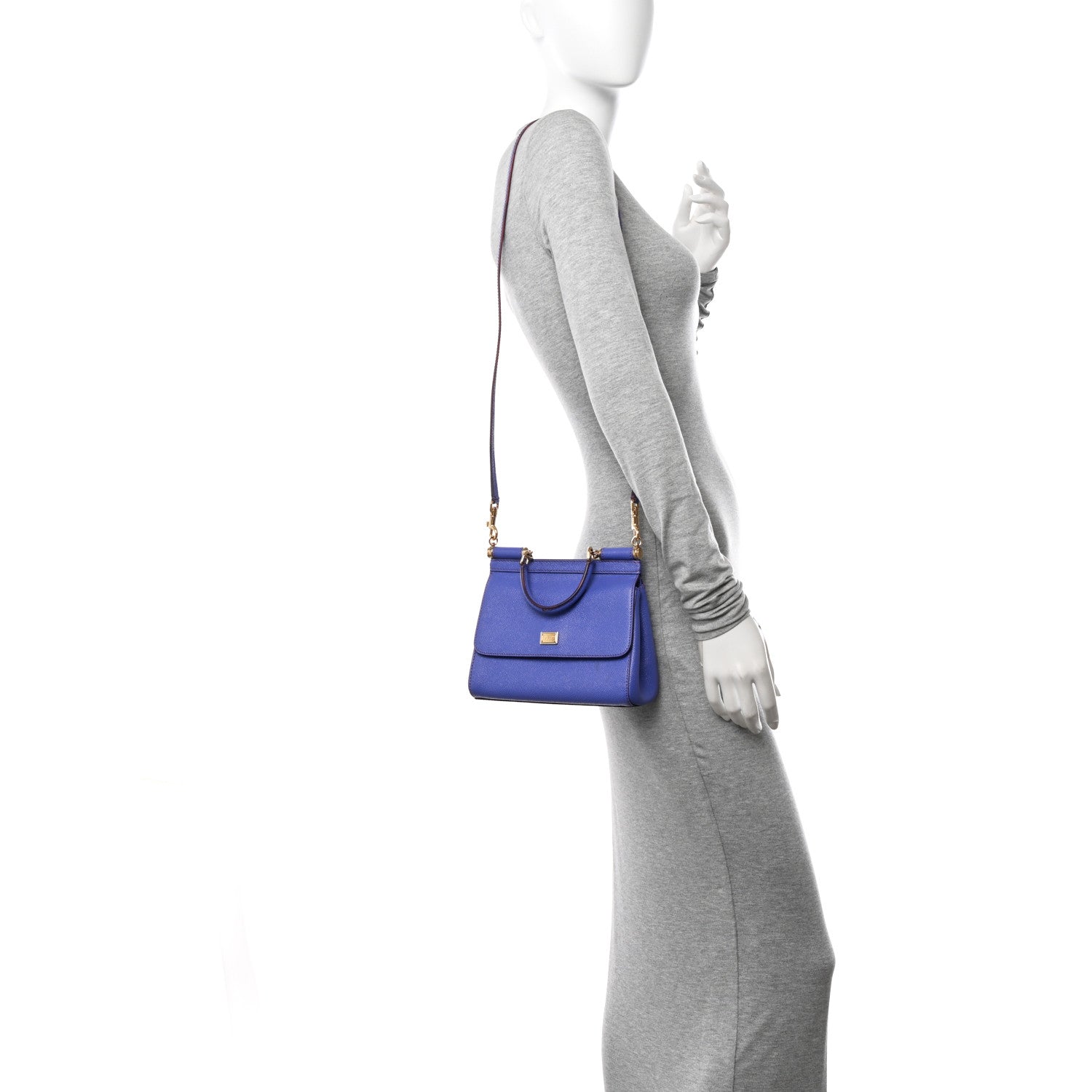 Dolce & Gabbana DOLCE &amp; GABBANA Dauphine Small Miss Sicily Satchel Purple 2 of 12