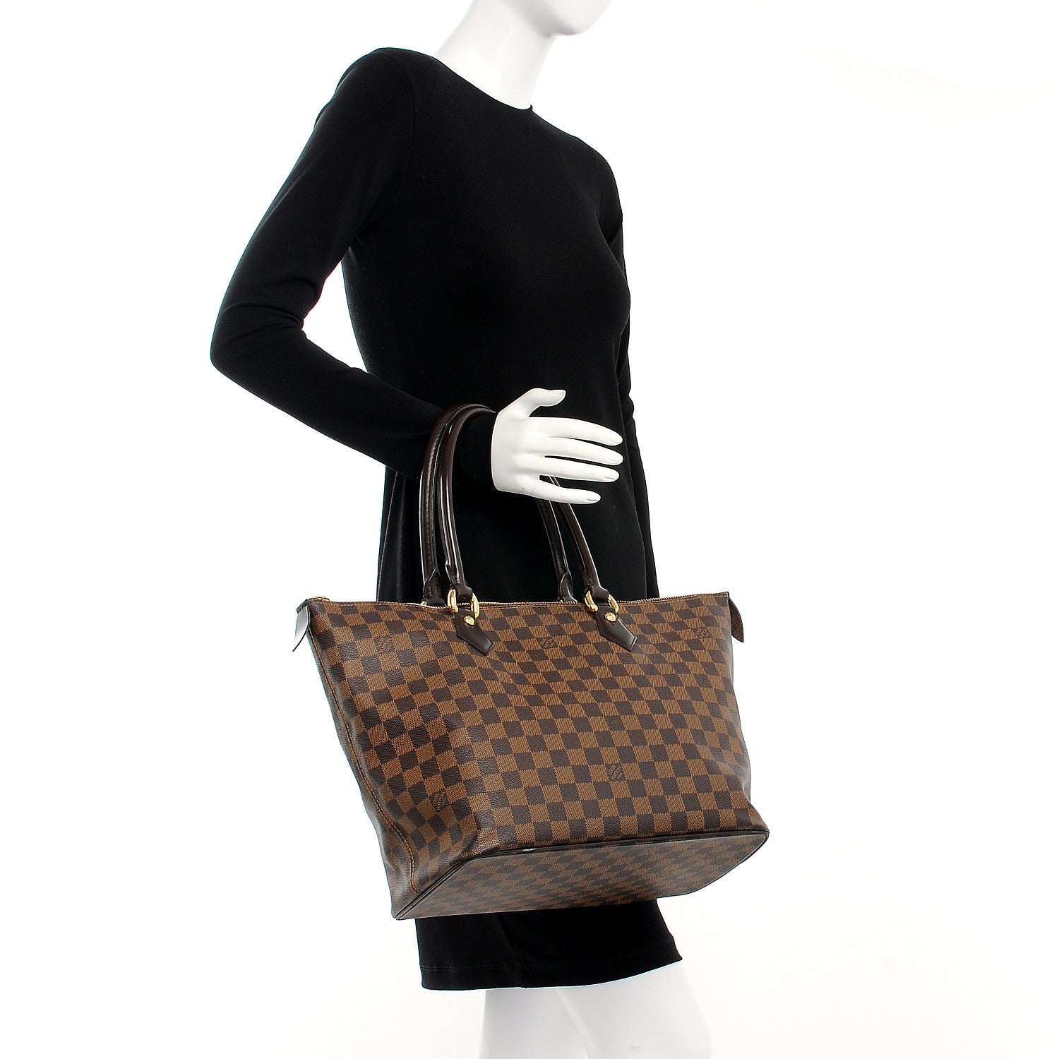 Louis Vuitton Damier Ebene Saleya MM 2 of 12