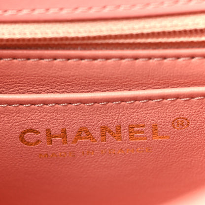 Chanel Velvet Enamel Mini Flap Light Pink 6 of 11