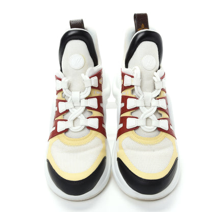 Louis Vuitton Calfskin Technical Nylon LV Archlight Sneakers 39 Terracotta 5 of 13