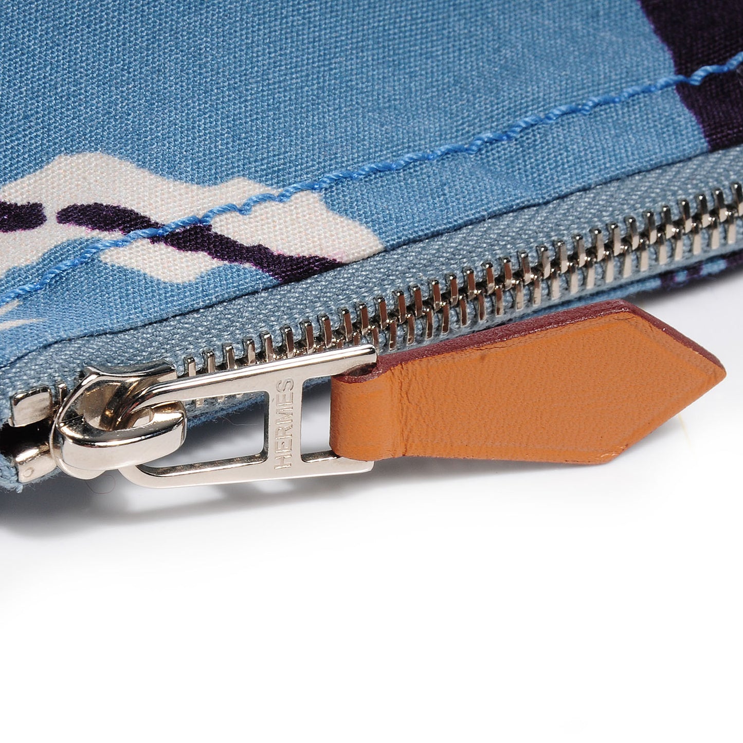 Cotton Finish Flat Equator Trousse GM Bleu