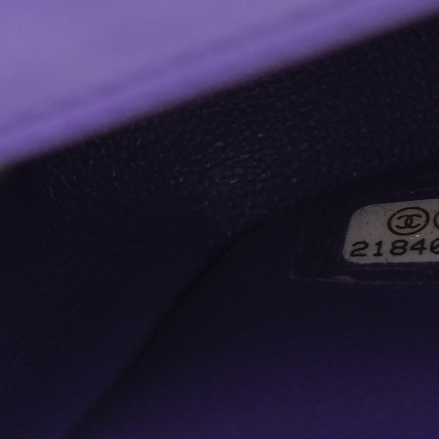 Patent Quilted Mini Rectangular Flap Purple