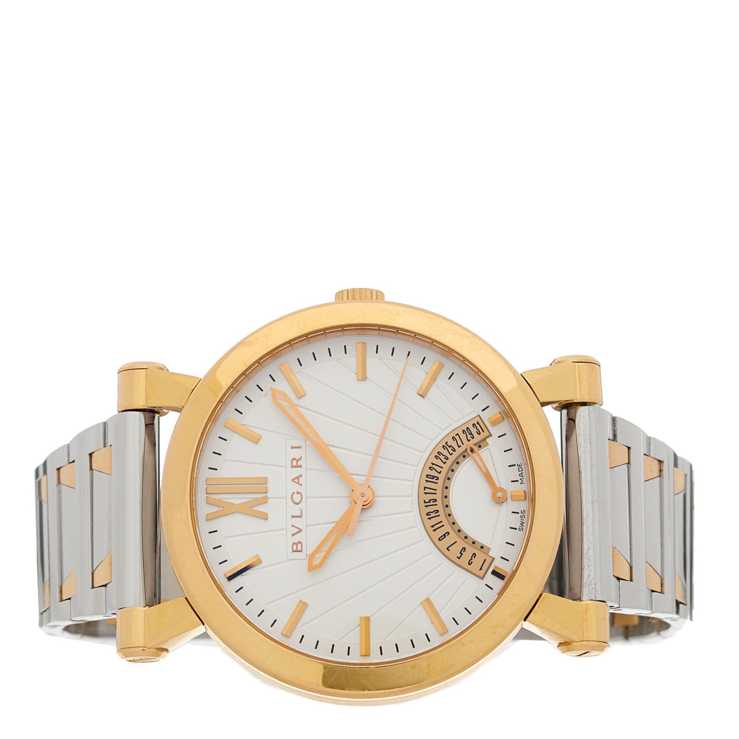 Bulgari Stainless Steel 18K Rose Gold 42mm Sotirio Automatic Watch 2 of 5