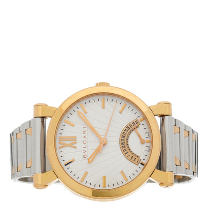 Bulgari Stainless Steel 18K Rose Gold 42mm Sotirio Automatic Watch 2 of 5