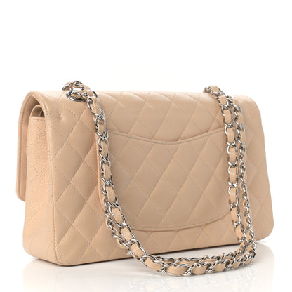 Chanel Caviar Quilted Medium Double Flap Beige 3 of 12