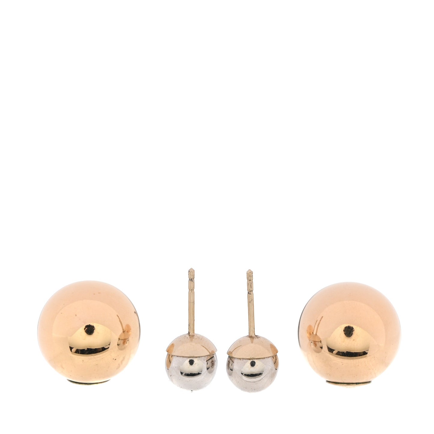 Mise En Dior Tribal Earrings Gold Silver