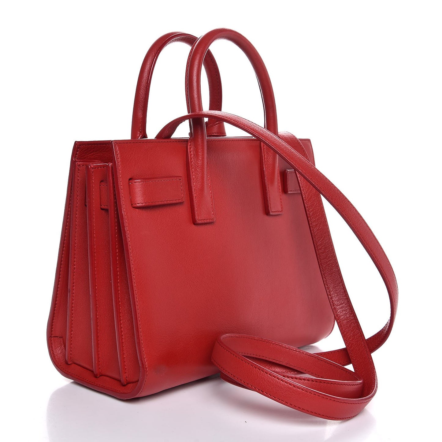 Calfskin Nano Sac De Jour Lipstick Red